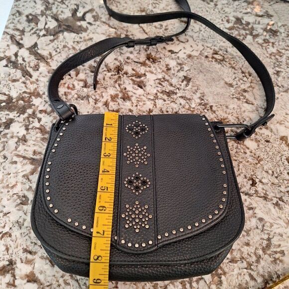 Rebecca Minkoff Saddle Black Leather Crossbody - Picture 14 of 14